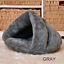 New Pet Dog Cat Cave Igloo Bed Basket House Kitten Soft Cozy Indoor Cushion Kennel Hot