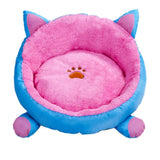 Cotton Cat Bed House for Cats Winter Warm Cat Mat Cute Cat Beds Round Cushion Beds for Small Dog Kennel Pet Cat Bed Cama Gato