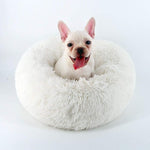 Long Plush Super Soft Pet Cat Bed Kennel Dog Round Cat Winter Warm Sleeping Bag Puppy Cushion Mat Portable Cat Supplies