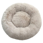 Long Plush Super Soft Pet Cat Bed Kennel Dog Round Cat Winter Warm Sleeping Bag Puppy Cushion Mat Portable Cat Supplies