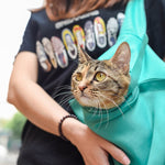 Foldable Cat Carrier Bag Outdoor Travel Handbag Pouch Mesh Single Shoulder Bag Sling Mesh Comfort Travel Tote Shoulder Bag