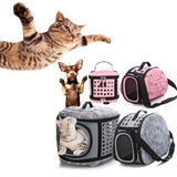 Travel Outdoor Portable Folding Dog Carrier Cats Handbag Breathable Tote Mesh Shoulder Bag pets Carrying Mesh Shoulder Pet Bags