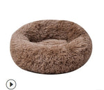 2019 Hot Sale Newest Pet Dog Cat Soothing Bed Soft Plush Round Cute Nest Comfortable Mats