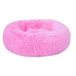 Pet Calming Bed Shag Donut Cuddler Plush Cats Dog Sleeping Mat Winter Comfortable Bed E2S