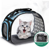 Portable Dog Carrier Bag Breathable Cats Handbag Foldable Travel Bag Transparent Puppy Carrying Pet Kennel Pet Bags S/L