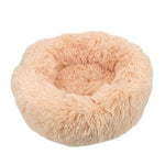 Round Soft Plush Anti-Slip Bottom Warm Pet Lounger Cushion Dog Bed Cat Mat For Difference Size Pet