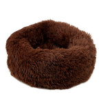 Round Soft Plush Anti-Slip Bottom Warm Pet Lounger Cushion Dog Bed Cat Mat For Difference Size Pet