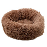 Round Soft Plush Anti-Slip Bottom Warm Pet Lounger Cushion Dog Bed Cat Mat For Difference Size Pet