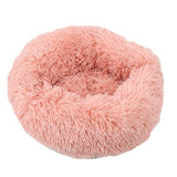 Round Soft Plush Anti-Slip Bottom Warm Pet Lounger Cushion Dog Bed Cat Mat For Difference Size Pet