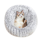 Cat Bed House Drawstring Adjustable Cat Nest Tilted Pet Dog House Soft Comfortable Cat House Winter Warm Sleeping Bed Kennel