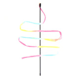 Cat Toys Cute Funny Colorful Rod Teaser Wand Plastic Pet Toys for Cats Interactive Stick Cat Supplies