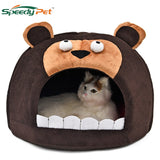 Domestic Delivery Warm Pet Cat House Cave Beds Puppy Dog Sleeping Bag with Removable Cushion Cut Design For Cats Puppy Pet Bed