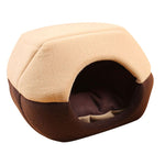 Cute Fashion Winter Cat Dog Bed House Foldable Soft Warm Animal Puppy Cave Sleeping Mat Pad Nest Kennel Pet Supplies @LS JA11