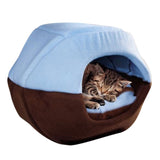 Cute Fashion Winter Cat Dog Bed House Foldable Soft Warm Animal Puppy Cave Sleeping Mat Pad Nest Kennel Pet Supplies @LS JA11